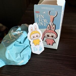 Authentic Pop Mart Pin for Love Plush (P)